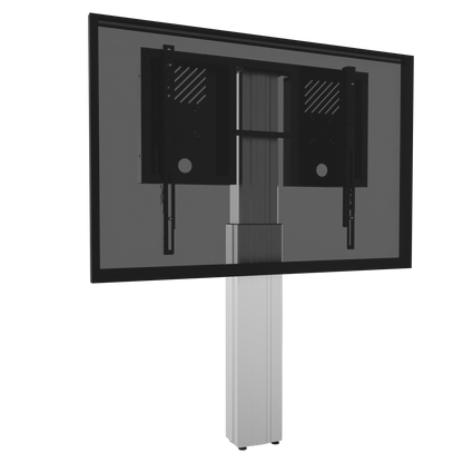 Conen RLI8050WK Height Adjustable Monitor And Tv Wall Mount, Lite Series With 50 Cm Of Vertical Travel Column Silver, Anti-collision, Low Model