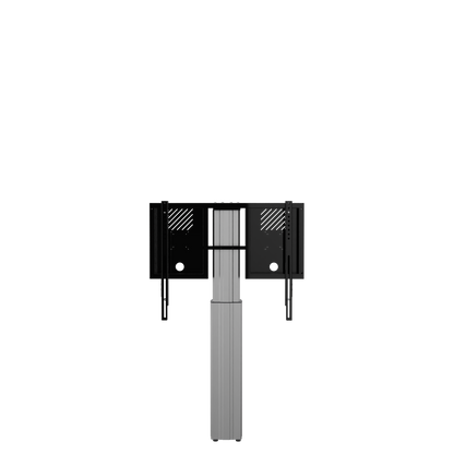 Conen RLI8050WK Height Adjustable Monitor And Tv Wall Mount, Lite Series With 50 Cm Of Vertical Travel Column Silver, Anti-collision, Low Model
