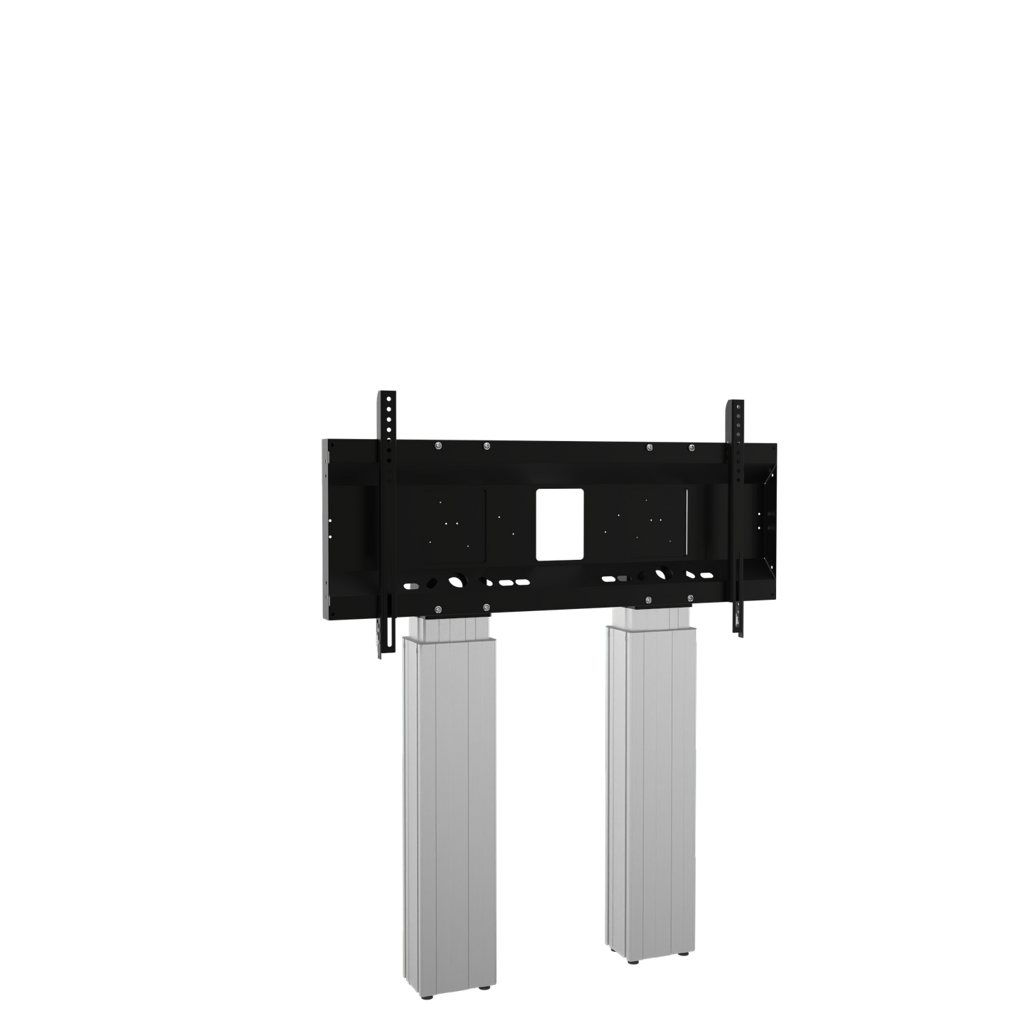 Conen SCETADW Motorized Heavy Duty Xl Monitor Wall Mount With 50 Cm Of Vertical Travel Two Columns Silver Anodized