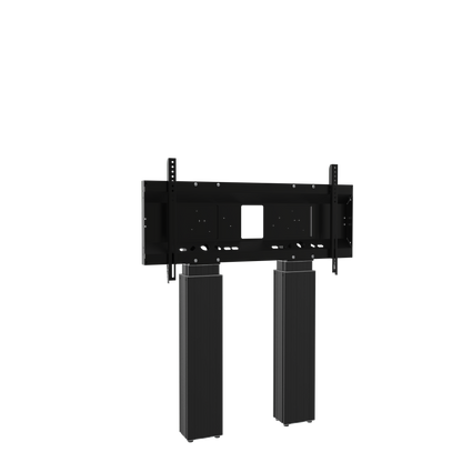 Conen SCETADWB Motorized Heavy Duty Xl Monitor Wall Mount With 50 Cm Of Vertical Travel Two Columns Black Anodized