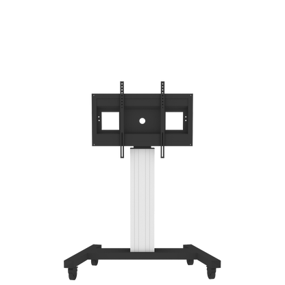Conen SCETANHVV TV Cart, Monitor Cart With Display Mount, Center Of Display 131 Cm Column Silver Anodized, Fixed Height, V-stand