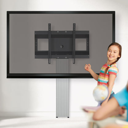 Conen SCETANHVW12 Tv And Monitor Wall Mount, Center Of Display 142 Cm Column Silver Anodized, Fixed Height