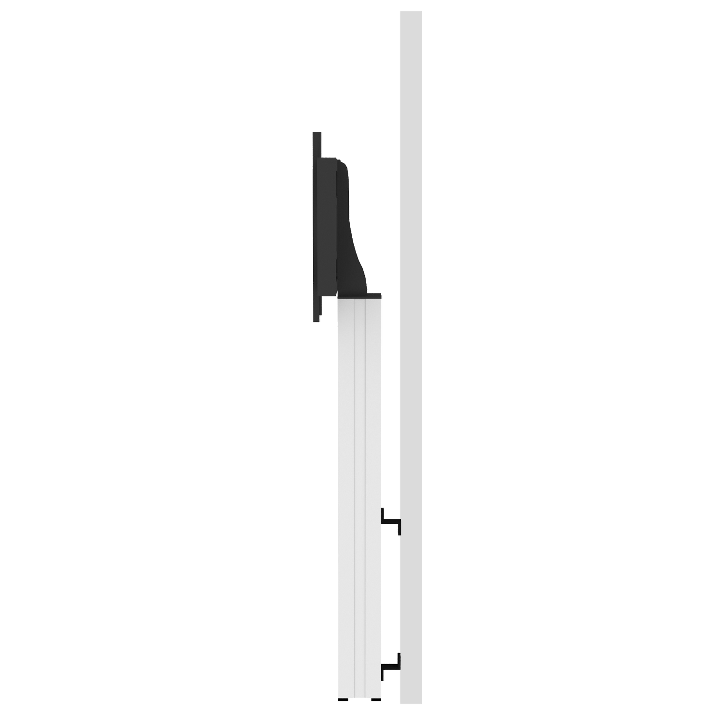 Conen SCETANHVW14 TV And Monitor Wall Mount, Center Of Display 162 Cm Column Silver Anodized, Fixed Height