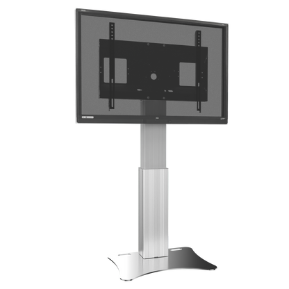 Conen SCETAPL Motorized Display Stand With 50 Cm Of Vertical Travel Column Silver Anodized, Center Of Display 98,8 - 148,8 Cm, Floor Plate