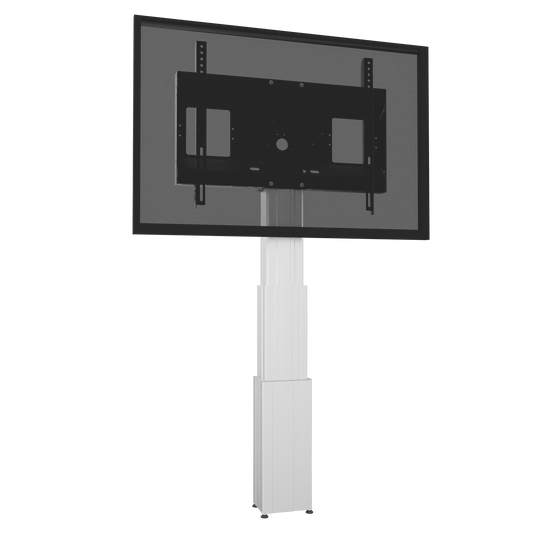 Conen SCETAW3535 Motorized Monitor Wall Mount, 70 Cm Of Vertical Travel Column Silver Anodized