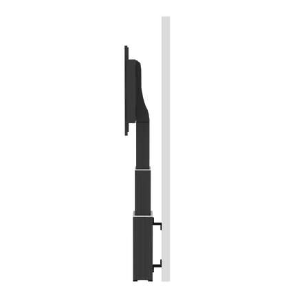 Conen SCETAW3535B Motorized Monitor Wall Mount, 70 Cm Of Vertical Travel Column Black Anodized