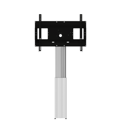Conen SCETAWL Motorized Monitor Wall Mount, 50 Cm Of Vertical Travel Column Silver Anodized, Center Of Display 99,5 - 149,5 Cm