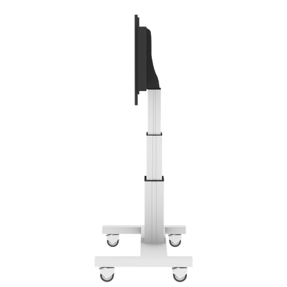 Conen SCEXL3535 Motorized Mobile Xl Flat Screen Tv & Monitor Cart, 70 Cm Of Vertical Travel Column Silver Anodized, H-style Base