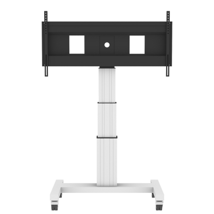 Conen SCEXL3535 Motorized Mobile Xl Flat Screen Tv & Monitor Cart, 70 Cm Of Vertical Travel Column Silver Anodized, H-style Base