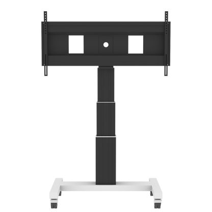 Conen SCEXL3535B Motorized Mobile Xl Flat Screen Tv & Monitor Cart, 70 Cm Of Vertical Travel Column Black Anodized, H-style Base