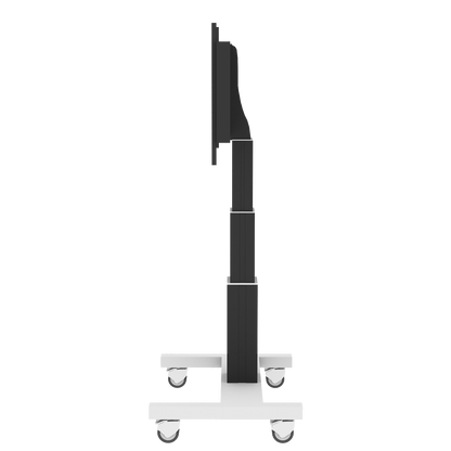 Conen SCEXL3535B Motorized Mobile Xl Flat Screen Tv & Monitor Cart, 70 Cm Of Vertical Travel Column Black Anodized, H-style Base