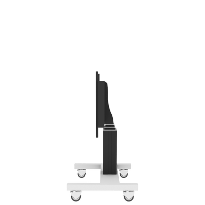 Conen SCEXL3535B Motorized Mobile Xl Flat Screen Tv & Monitor Cart, 70 Cm Of Vertical Travel Column Black Anodized, H-style Base