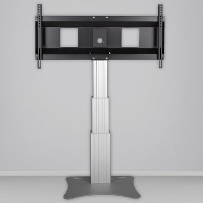 Conen SCEXLP3535 Motorized Xl Display Mount & Monitor Stand, 70 Cm Of Vertical Travel Column Silver Anodized, Floor Plate