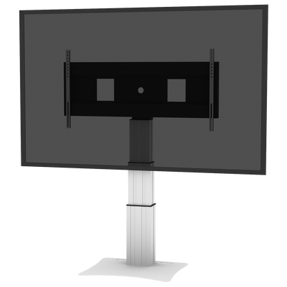 Conen SCEXLP3535 Motorized Xl Display Mount & Monitor Stand, 70 Cm Of Vertical Travel Column Silver Anodized, Floor Plate