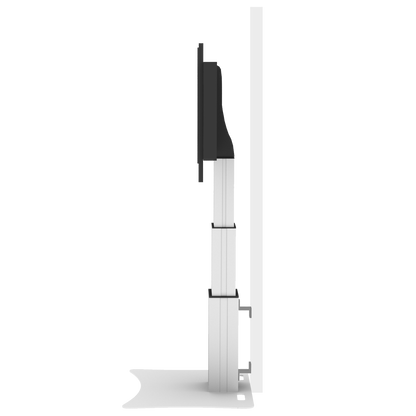 Conen SCEXLP3535 Motorized Xl Display Mount & Monitor Stand, 70 Cm Of Vertical Travel Column Silver Anodized, Floor Plate