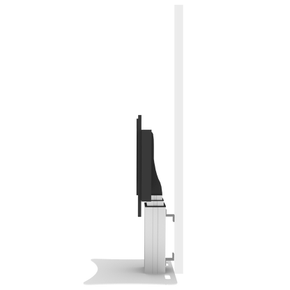 Conen SCEXLP3535 Motorized Xl Display Mount & Monitor Stand, 70 Cm Of Vertical Travel Column Silver Anodized, Floor Plate