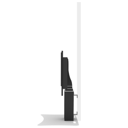 Conen SCEXLP3535B Motorized Xl Display Mount & Monitor Stand, 70 Cm Of Vertical Travel Column Black Anodized, Floor Plate