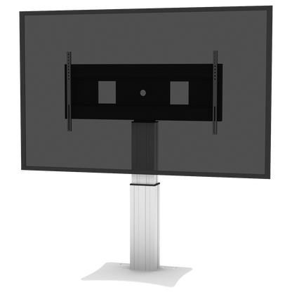 Conen SCEXLPL Motorized Xl Display Mount & Monitor Stand, 50 Cm Of Vertical Travel Column Silver Anodized, Center Of Display 99,5 - 149,5 Cm, Floor Plate