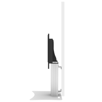 Conen SCEXLPL Motorized Xl Display Mount & Monitor Stand, 50 Cm Of Vertical Travel Column Silver Anodized, Center Of Display 99,5 - 149,5 Cm, Floor Plate