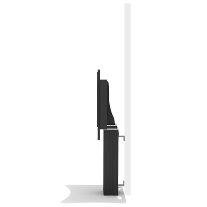 Conen SCEXLPLB Motorized Xl Display Mount & Monitor Stand, 50 Cm Of Vertical Travel Column Black Anodized, Center Of Display 99 - 149 Cm, Floor Plate