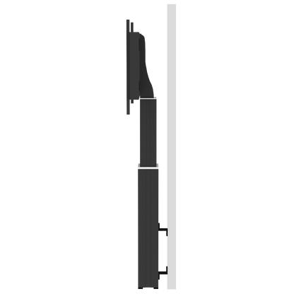 Conen SCEXLWB Motorized XL monitor wall mount, 50 cm of vertical travel column black anodized, center of display 121,5 - 171,5 cm