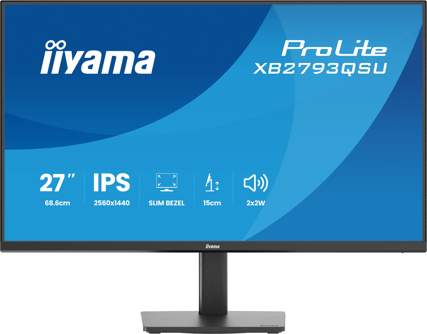 iiyama ProLite XB2793QSU-B1 computer monitor 68.6 cm (27") 2560 x 1440 pixels Quad HD LED Black