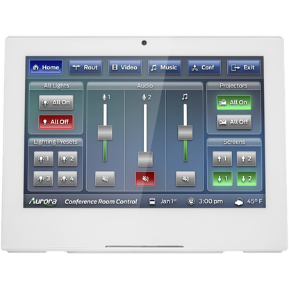 Aurora RXT-10D-W 10in desktop ReAX IP Touch Panel Control System White