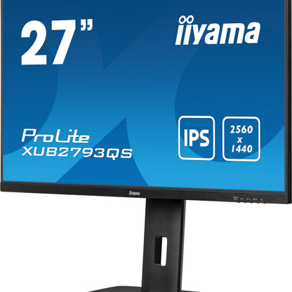 iiyama ProLite XUB2793QS-B7 computer monitor 68.6 cm (27") 2560 x 1440 pixels Quad HD LED Black