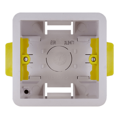 Aurora LVB-1EU-1 1 Gang 47mm Single Dry Lining Plasterboard Wall Mounting European Back Box