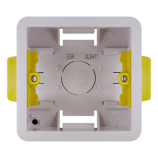 Aurora LVB-1EU-1 1 Gang 47mm Single Dry Lining Plasterboard Wall Mounting European Back Box