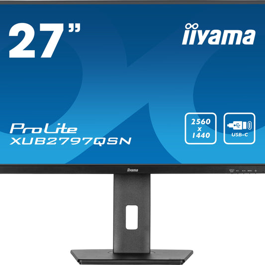 iiyama ProLite XUB2797QSN-B2 computer monitor 68.6 cm (27") 2560 x 1440 pixels 2K Ultra HD LED Black