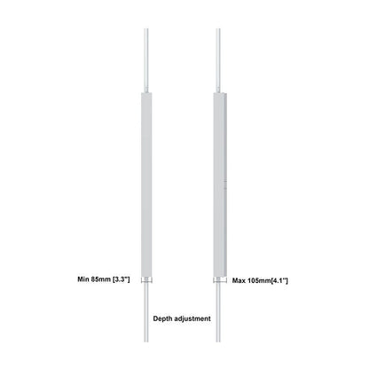 Multibrackets M Pro Series Enclosure 75" Floor to Ceiling Medium White