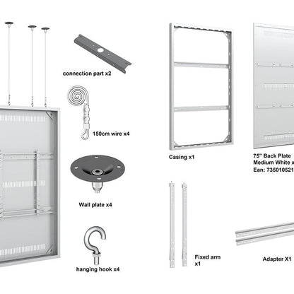 Multibrackets M Pro Series Enclosure 75" Wire Medium White