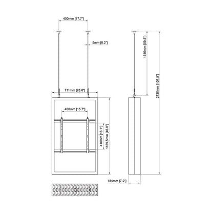 Multibrackets M Pro Series - Enclosure 50" Wall Medium Black