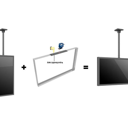 Multibrackets M Pro Series - Landscape Installation Template Black