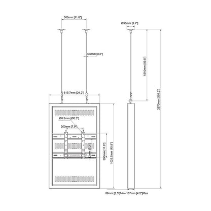 Multibrackets M Pro Series - Enclosure 43" Wire Small Black