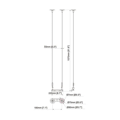 Multibrackets M Pro Series - 1500mm Wire Connecting Plate Large