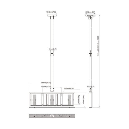 Multibrackets M Pro Series - Enclosure 37" Ceiling Small White