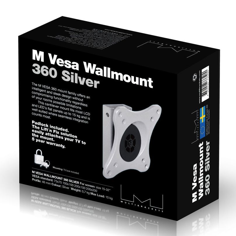 Multibrackets M VESA Wallmount 360 Silver