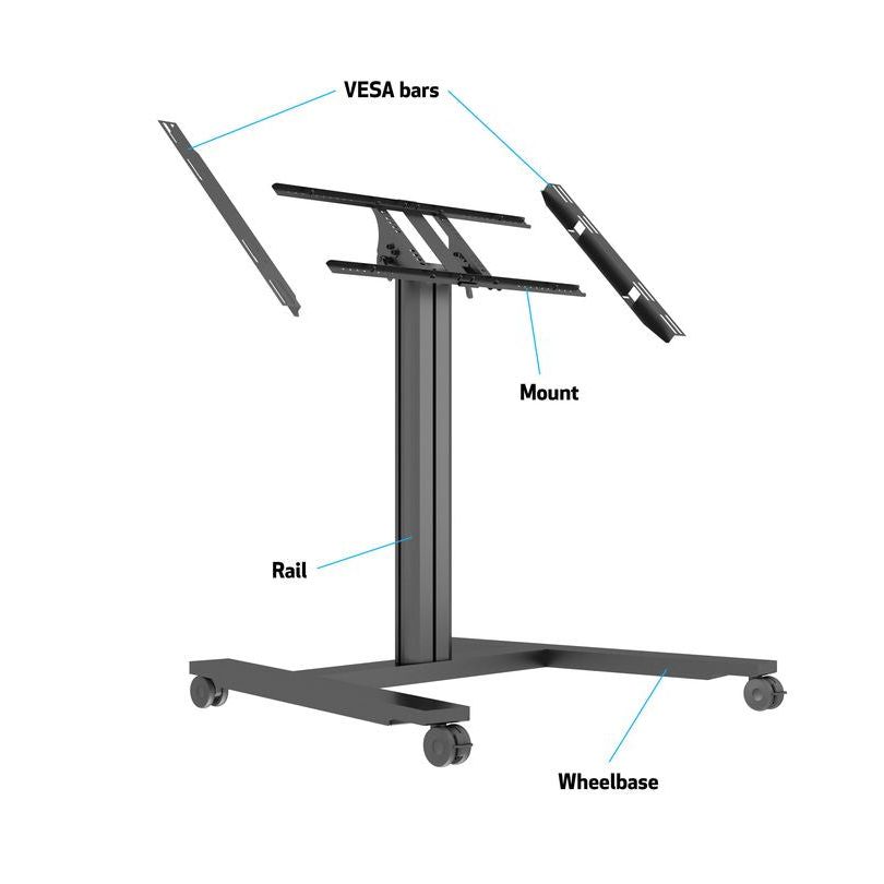 Multibrackets M Public Display Stand 110 HD Tilt & Table Black