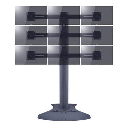 Multibrackets M Public Display Stand Triple Screen Mount 10"-24" Silver