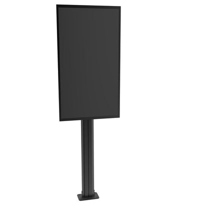Multibrackets M Public Display Stand Pillar 210 Black, incl. 220V Power Rail