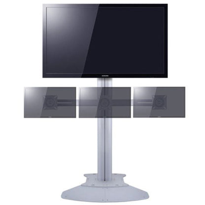 Multibrackets M Public Display Stand Triple Screen Mount 10"-24" Black