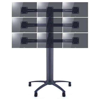 Multibrackets M Public Display Stand Triple Screen Mount 10"-24" Black