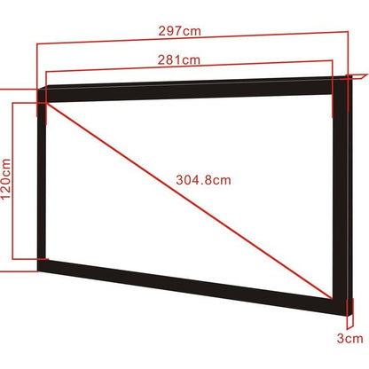 Multibrackets M 2.35:1 Framed Projection Screen 281x120, 120"