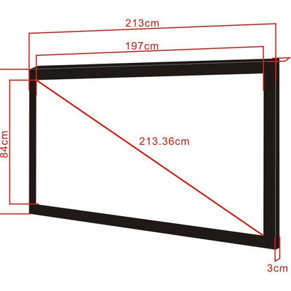 Multibrackets M 2.35:1 Framed Projection Screen 197x84, 84"