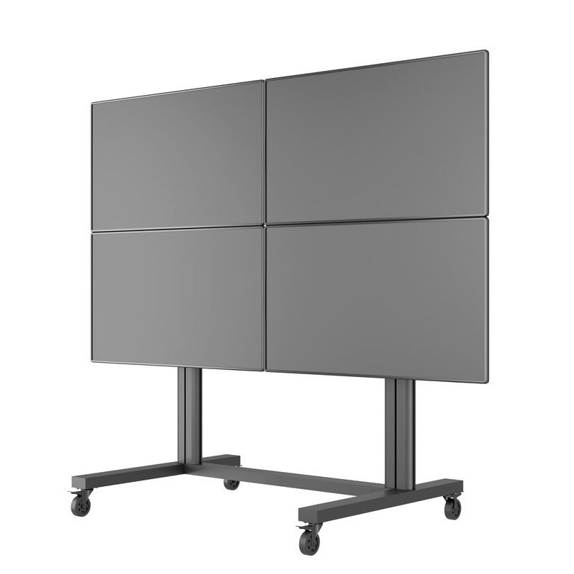Multibrackets M Public Video Wall Stand 4-Screens 40-55" Black