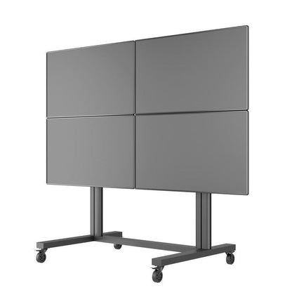 Multibrackets M Public Video Wall Stand 4-Screens 40-55" Black