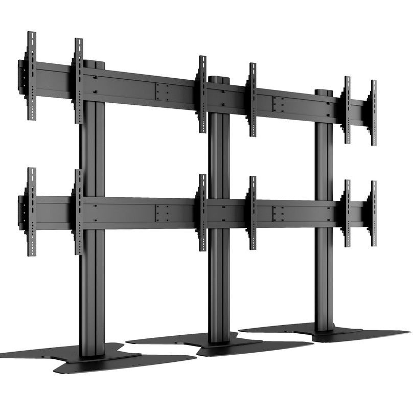 Multibrackets M Public Video Wall Stand 6-Screens 40-55" Black