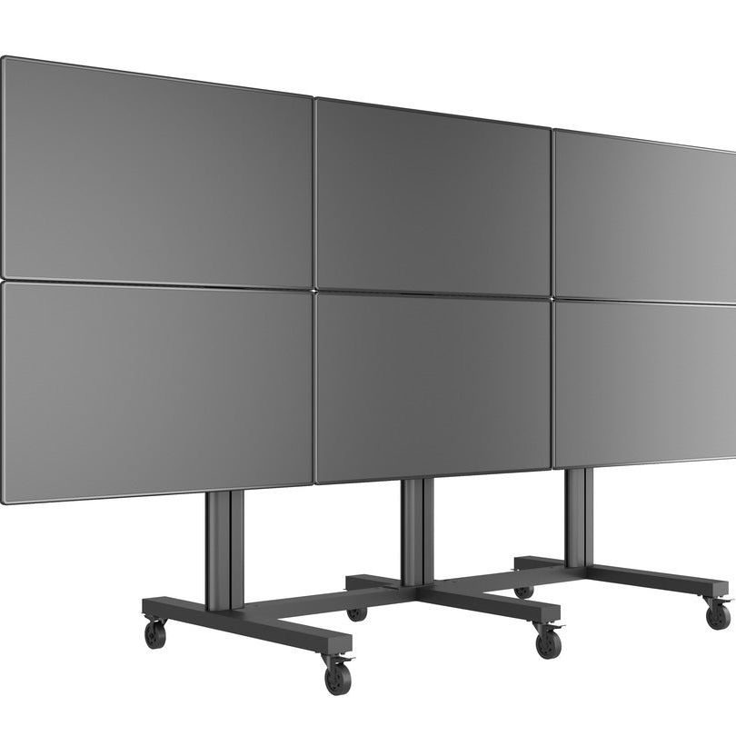 Multibrackets M Public Video Wall Stand 6-Screens 40-55" Black